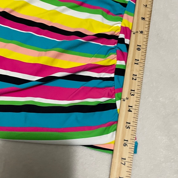 Anne Cole Striped One Piece SwimTankini Top Sz X-Large - Picture 11 of 13